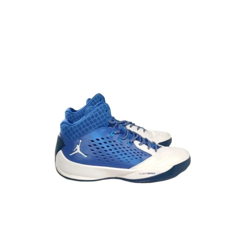 Nike Jordan Rising High Shoes Men's Size 11.5 Sneakers Game Royal Blue White